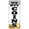 Signmission WE BUY COINS VERTICAL BANNER silver gold sell rare cash bullion diamond B-120 We Buy Coins Vertical - alternate 1
